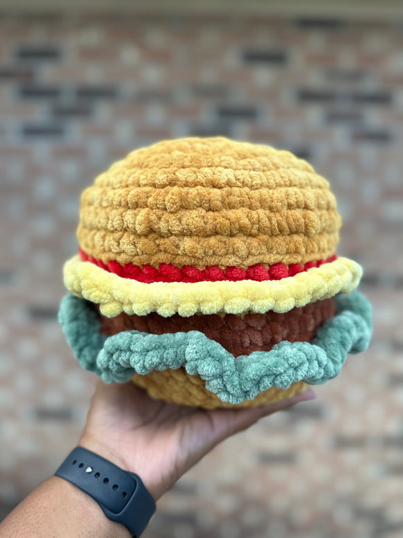 Jumbo Hamburger Plushie